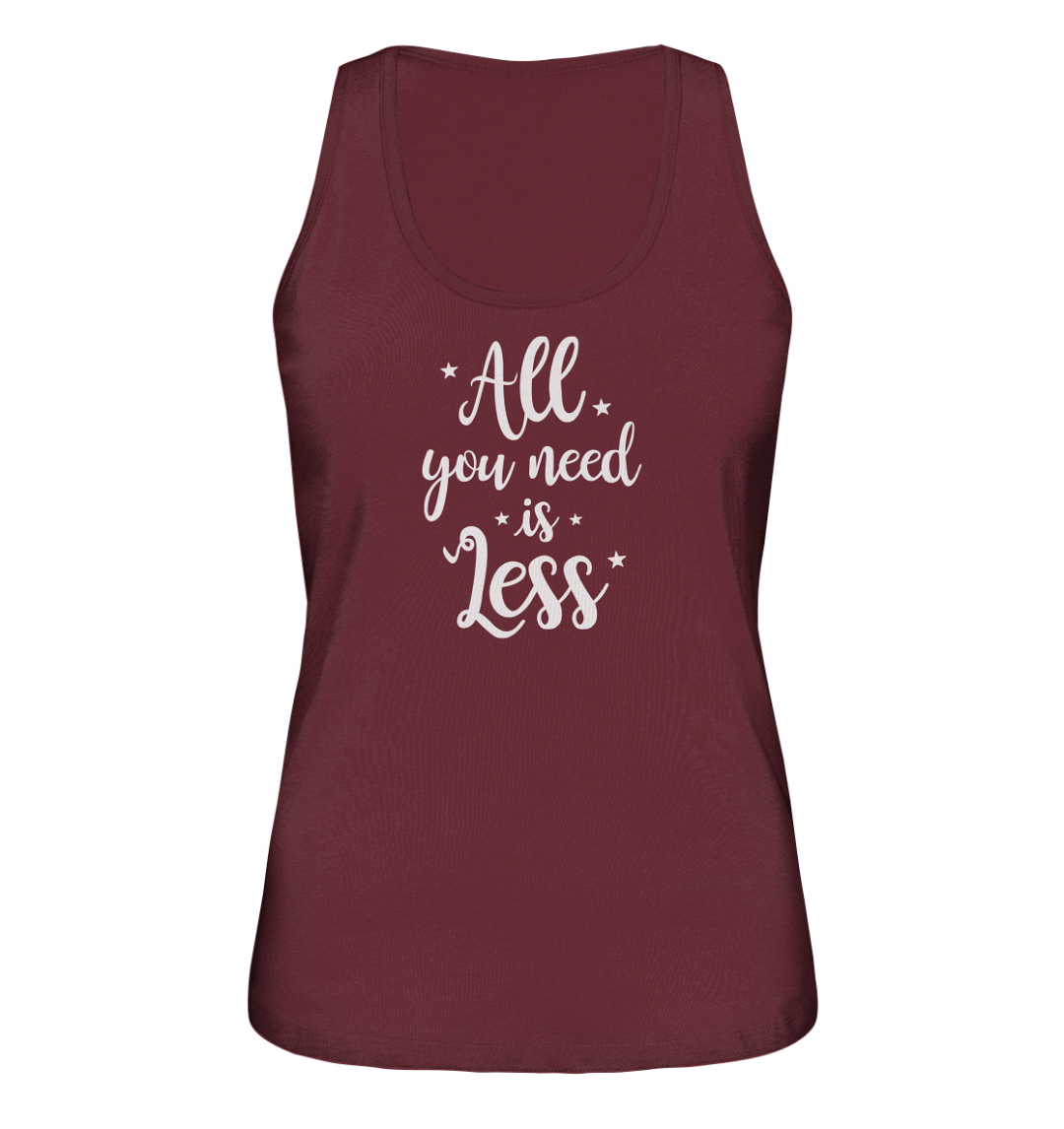 front ladies organic tank top 672b34 1116x 2 All You Need Is Less - Ladies Organic Tank-Top