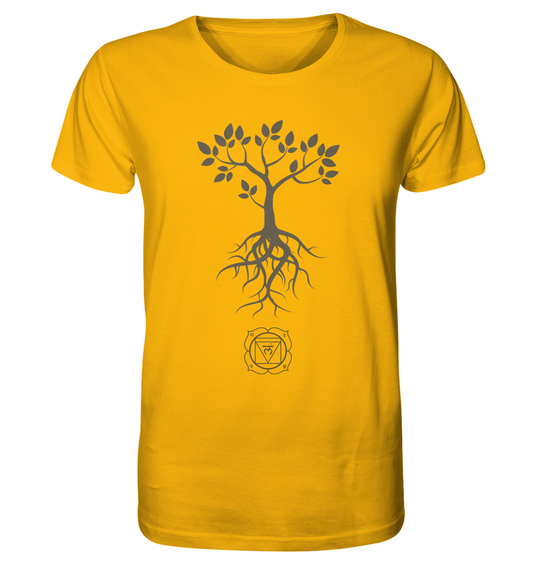front organic shirt fab40d Muladhara Chakra - Bio Baumwoll T-Shirt Herren
