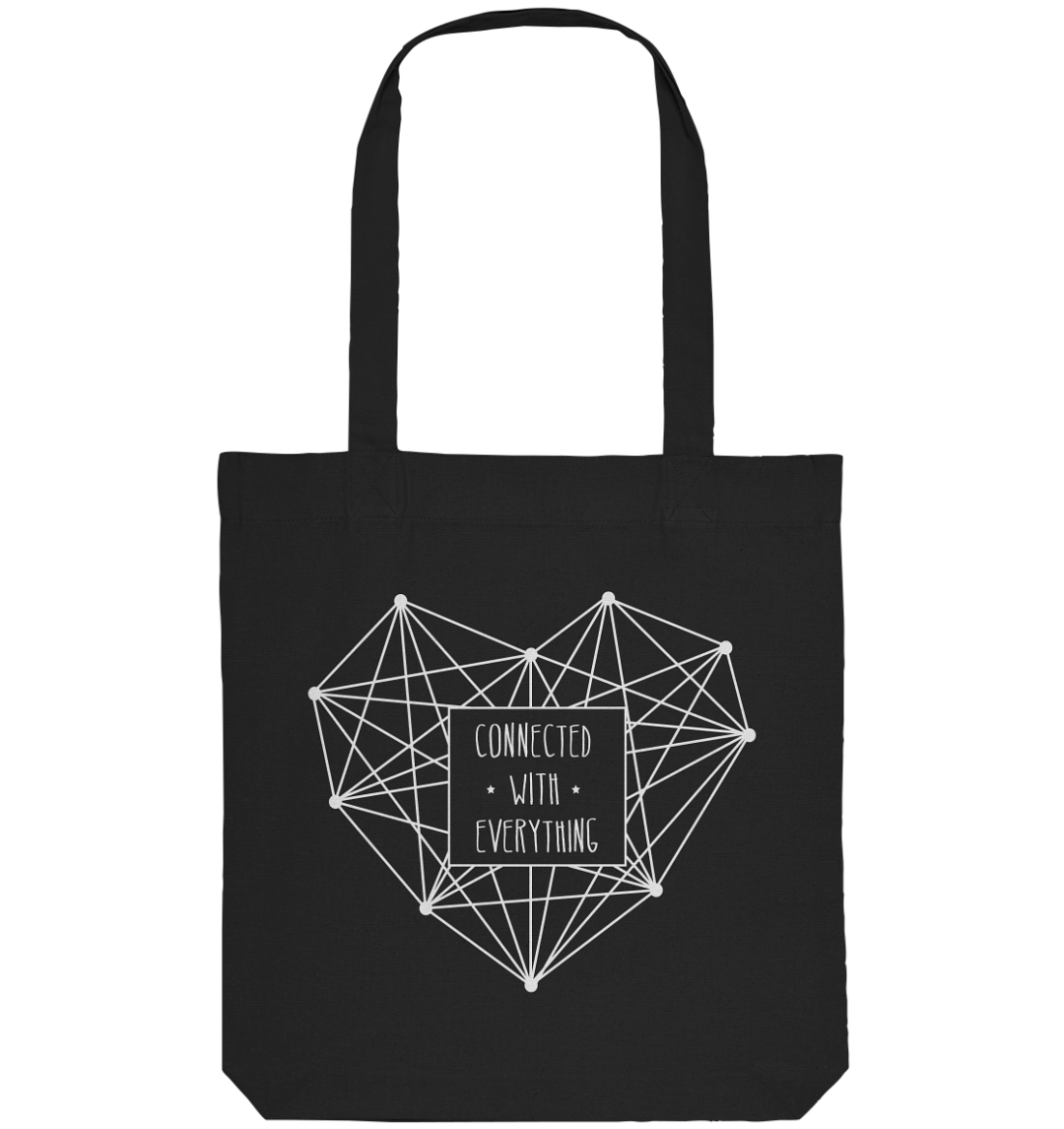 front organic tote bag 272727 1116x 2 Connected with Everything - Jutebeutel aus recycelter Baumwolle