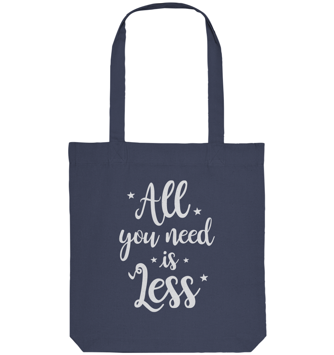 front organic tote bag 42475c 1116x 1 All You Need Is Less - Organic Tote-Bag