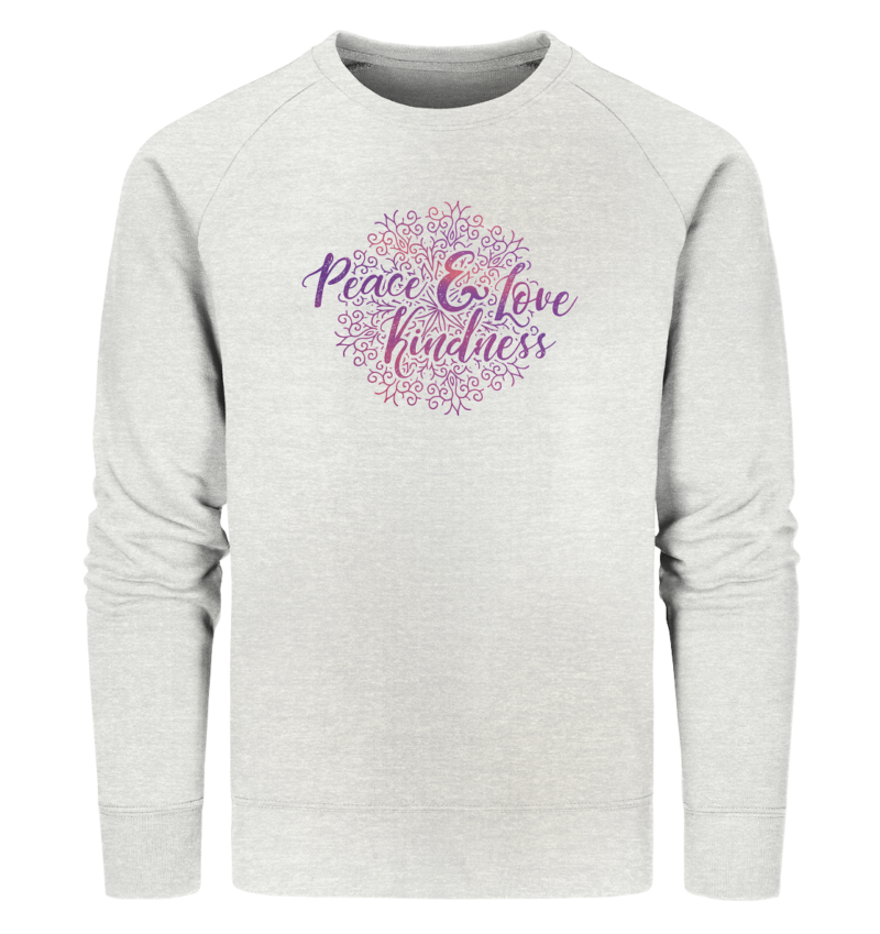 Peace Love and Kindness Mandala Sweatshirt für Damen